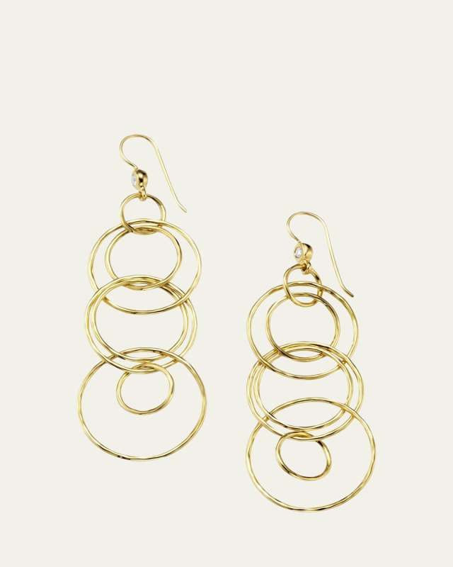 Jet Set Earrings in 18K Gold with Diamonds